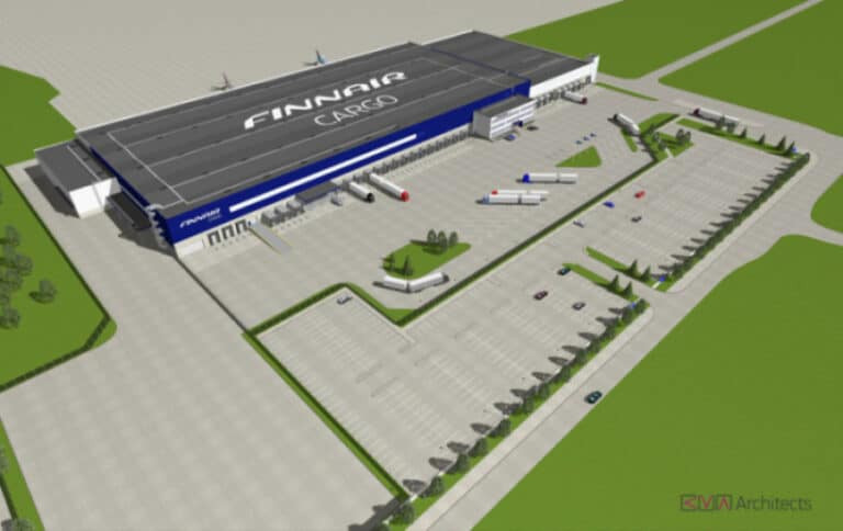 Finnair Cargo's new terminal at Helsinki Airport