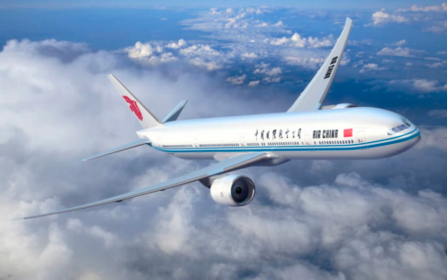 air china 777 seat size